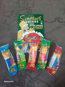 The Simpsons Pez Dispensers Complete Set of 5Early 2000’s NIP - Picture 1 of 4