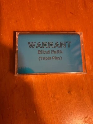 Warrant: Blind Faith--Rare Promo Cassette Single--Triple Play--Sealed - Image 1 of 3