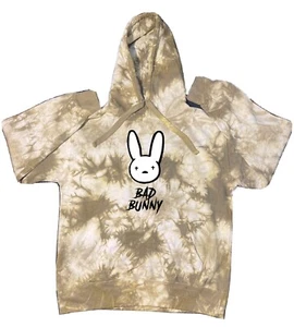 Bad Bunny Tie Dye Hoodie Available In Adult Sizes S,M,L,X-LARGE,2X - Picture 1 of 1