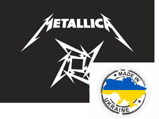 900 x 600 mm FLAG BANNER Metallica (#4)