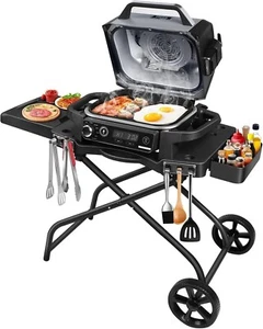 Folding Grill Stand for Ninja Woodfire Outdoor Grill, BBQ Table Grill. - Picture 1 of 11