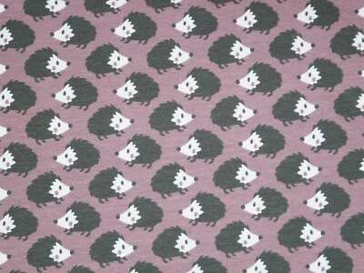 SWAFING Jersey Stoff Igel Altrosa by käselotti 25x160cm Meterware Kinderstoff