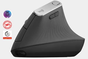 Logitech MX Vertical Ergonomic Wireless Mouse Multi-Device 4 Buttons 4000 DPI - Afbeelding 1 van 5