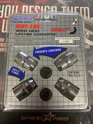 Cerraduras de rueda Cragar 1/2 pulgada 2 llaves (IDEAL PARA JEEPS) Foto 1 de 4