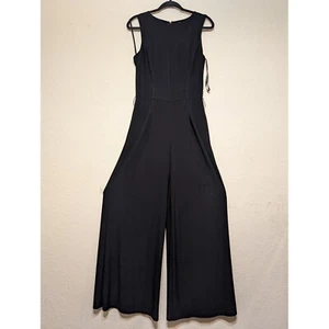 Mono Lauren Ralph Lauren Pierna Ancha Sin Mangas Negro Elegante Talla 8 (sin cinturón) - Imagen 1 de 3