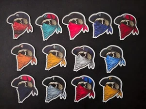 MLB Stickers Baseball Sports Team Decals Skull Bandana Logos Car Window Vinyl - Picture 1 of 14