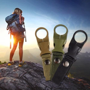 Tactical Hanging Bottle Buckle Clip Carabiner for Belt Water Bottle Hook Holder - Picture 1 of 13
