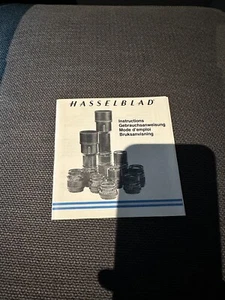 Original Instructions Manual for Hasselblad Lens (4 Languages) - Picture 1 of 1