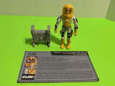 Payload V2 Near Complete G.I. Joe 1989 Hasbro Vintage Action Figure Space Ship Cover