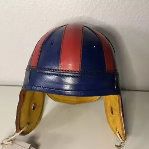 1938 NY New York Giants Cuero Casco de Fútbol Americano Réplica por Past Time Sports NFL - Imagen 1 de 13
