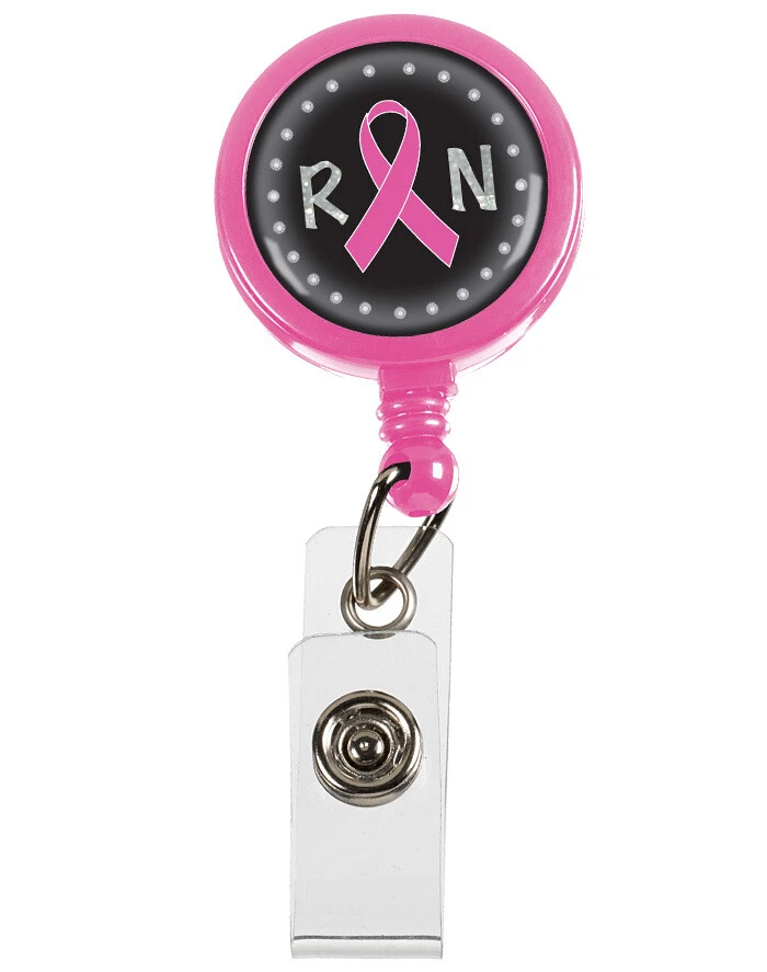 Porta Insignia Médica Retráctil*Cinta Rosa Modelo RN: S13*Envío Gratis Foto 1 de 1