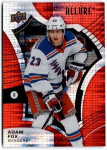 2021-22 UD Allure Red Rainbow #5 Adam Fox  New York Rangers
