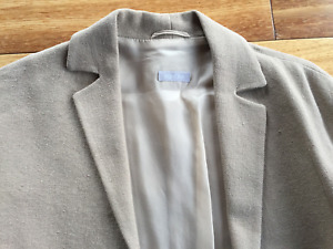 Agnona 100% Linen Beige Open Jacket Made in Italy 42