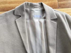 Agnona 100% Leinen Beige Offene Jacke Made in Italy 42 - Bild 1 von 5