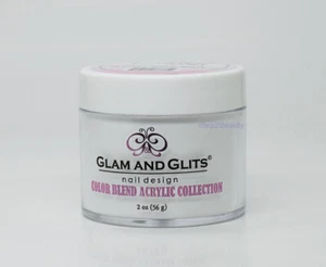 Glam and Glit Ombre Color BLEND Acrylic Collection 2 Oz -  BL3001 Milky White - Picture 1 of 8