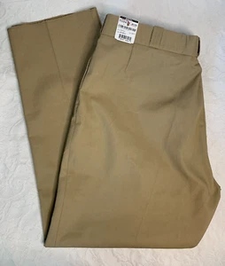 Flying Cross Mens Pants Beige Tan Polyester Uniform Cargo Sz 48 R Unhemmed NWT - Picture 1 of 17