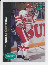 1991-92 Parkhurst French #37 NICKLAS LIDSTROM - RC Rookie Card Detroit Red Wings