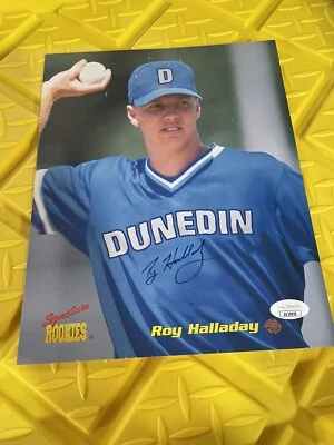 ROY HALLADAY 1995 SIGNATURES ROOKIES 8X10 PHOTO ROOKIE AUTOGRAPH CARD JSA/COA - Image 1 of 4