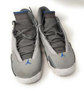 Nike Air Jordan 14 Retro Blue Wolf Gray Sport Shoes, Boys Size 6.5Y (Style #4875