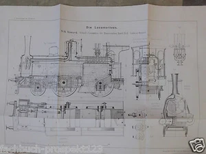 1875 Schattenbrand EISENBAHN Bismarck Leitha 2 X Schnellzug LOKOMOTIVEN *55 - Picture 1 of 2