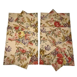 Juego de 6 manteles individuales y 6 servilletas vintage Ralph Lauren Kirsten de tela floral - Imagen 1 de 9