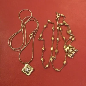 Two Sterling Silver Necklace,  Chrysos, Italy, 925 - Picture 1 of 4
