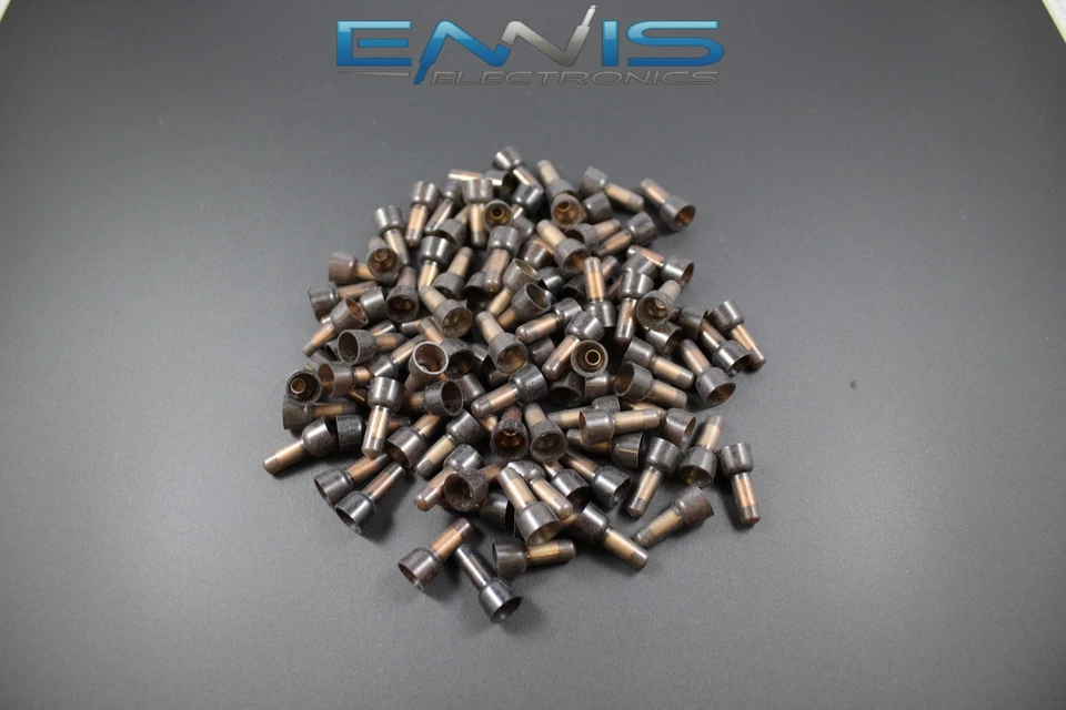 14-16 GAUGE 100 PK NYLON BLACK CLOSE END CAPS TERMINAL CRIMP CONNECTOR AWG CAR - Image 1 of 1