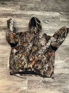Game Winner Mossy Oak Breakup Camouflage Hooded Hunting Full Zip Jacket 3XL Nice - Picture 1 of 15