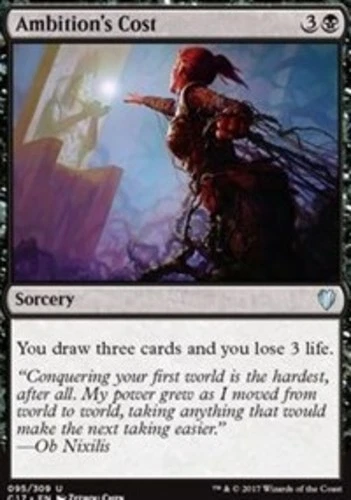 Ambition's Cost - Commander 2017 #095/309 MTG Magic The Gathering - Image 1 of 1