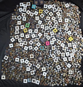 Gran colección de monedas surtidas en todo el mundo ¡BONITAS! - Imagen 1 de 12