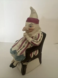 Staffordshire 19.Jh. MR PUNCH Porzellan Deckeldose / Schmuckdose (Punch & Judy). - Bild 1 von 21