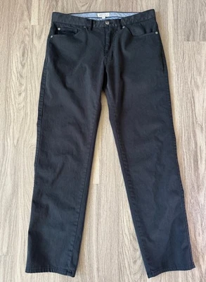 Pantalones Peter Millar Ultimate Satén 5 Bolsillos Negros Para Hombre Talla 32x30 ME0B39 Foto 1 de 4