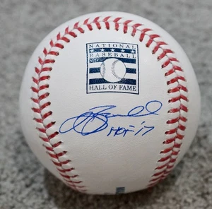 JEFF BAGWELL "HOF 17" Signed MLB HOF logo Baseball + JSA witness QR COA W344 - Picture 1 of 3