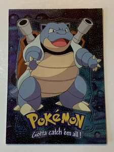 1999 Topps Pokemon Movie Edition #E9 Blastoise Silver Foil Black Logo - Bild 1 von 10