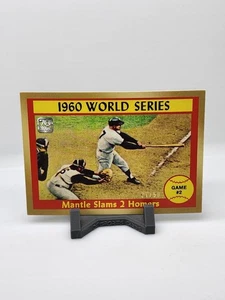 2021 Topps X Mickey Mantle Collection 1961 World Series Gold PARALLEL 27/50 - Bild 1 von 2