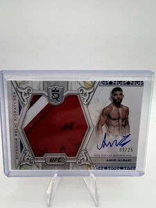 Tarjeta de firma 2024 Topps Royalty UFC superior reliquia Amir Albazi/25 - Imagen 1 de 2