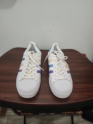 Adidas Merimekko Colorful Floral Poppy "End Plastic Waste" Trainer Shoes Wm's 9 - Image 1 of 4