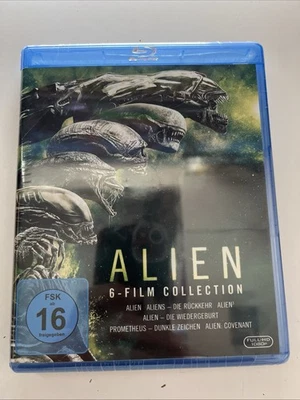 Alien 6 Film Collection Blu Ray Box Set NEW & SEALED Aliens 1-6 German Import- - Image 1 of 2