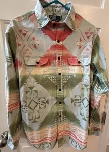 Ralph Lauren Polo Button Down Large L Mens Southwestern Aztec Western shirt - Picture 1 of 16