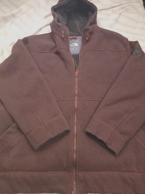 Куртка мужская North Face XXL/TTG темно-бордовая шерпа с капюшоном премиум-класса для улицы  - Изображение 1 из 4