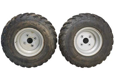 04 Can-Am Rally 175 200 2x4 Rear Wheels Rims & Tires 4/110 10X8 22X10-10 Qingda - Image 1 of 4