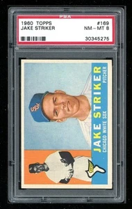 1960 Topps #169 Jake Striker PSA 8 - Picture 1 of 2