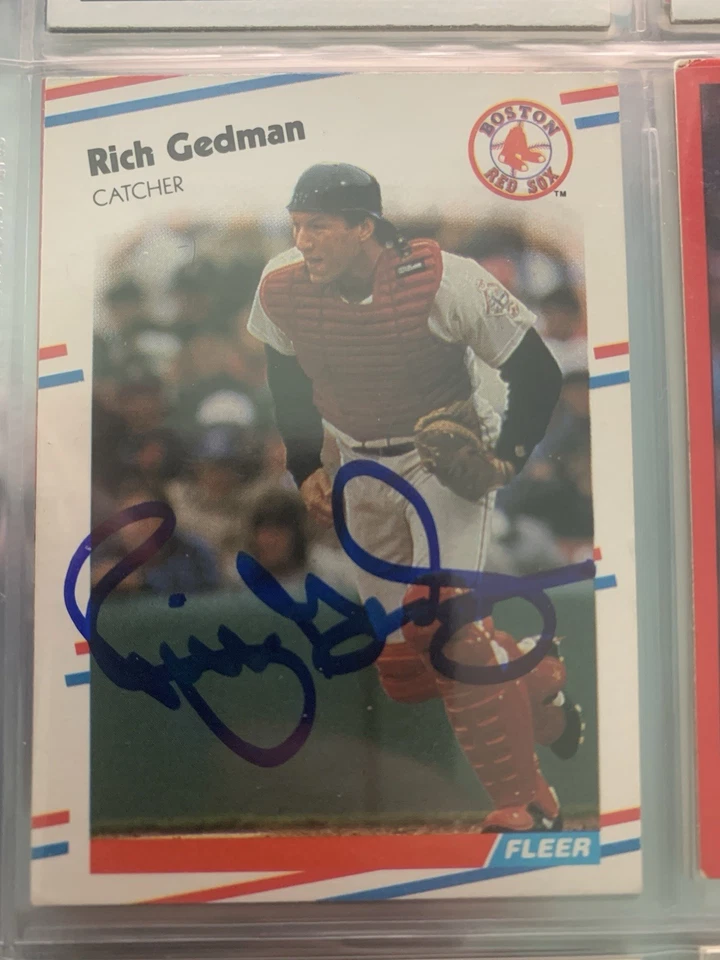Rich Gedman autographed 1988 Fleer baseball card #353 - Image 1 of 1