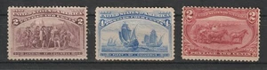 US  # 231/ # 233/ #286  F-VF  unused , series 1893/98 cv= $ 95 - Picture 1 of 2