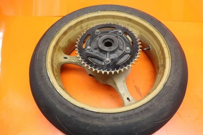 06-07 SUZUKI GSXR 600 750 OEM STRAIGHT REAR WHEEL BACK RIM W TIRE - Image 1 of 4