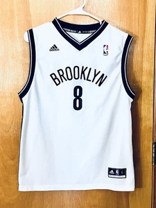 Adidas NBA Brooklyn Nets Deron Williams #8 Youth L(14-16) White Jersey - Picture 1 of 9