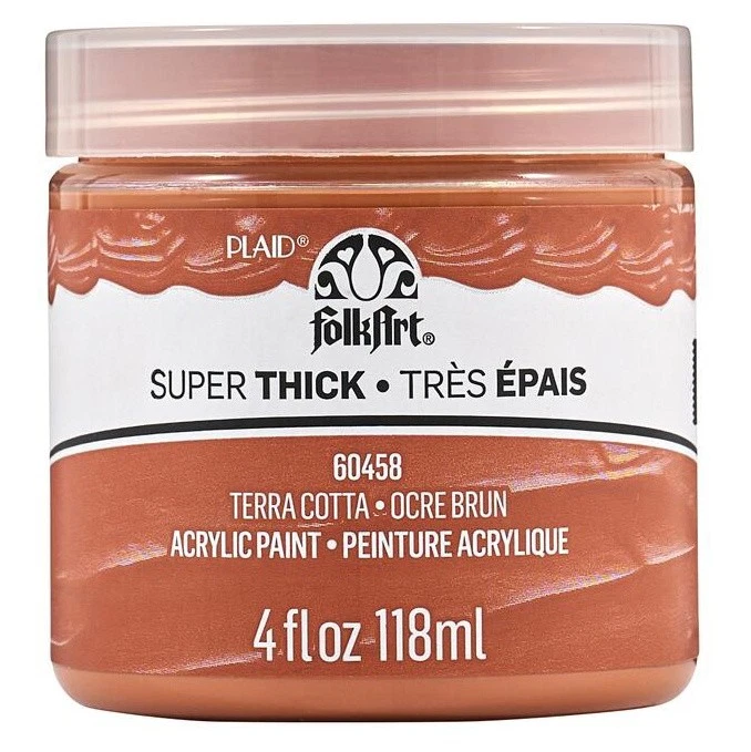 FolkArt Super Thick Acrylic Paint 4oz-Terra Cotta - Image 1 of 1