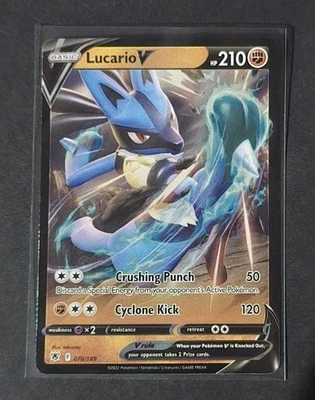 Lucario V - 078/189 - Ultra Rare - LP - Image 1 of 2