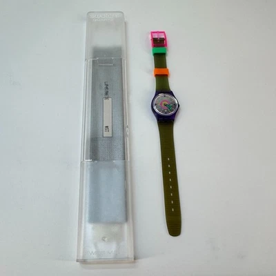Reloj Swatch Été LV103 Mujer 25mm 1993 Funcionando Batería Nueva De Colección Raro Foto 1 de 4