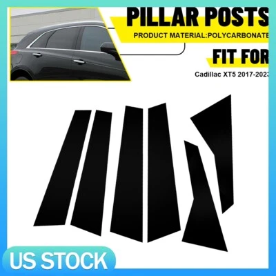 6X postes de pilar negros cubierta de puerta accesorios de automóvil para Cadillac XT5 2017-2023 Foto 1 de 4